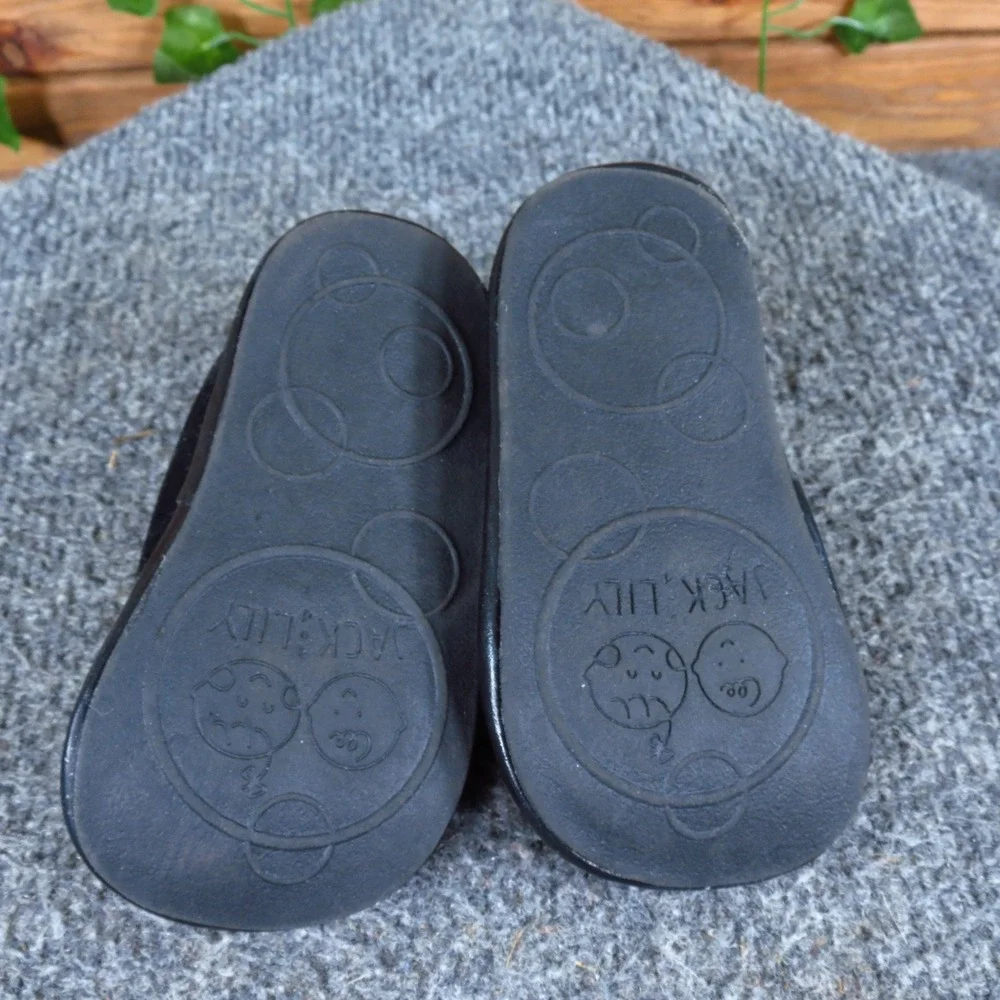 Jack and Lily My Shoes Unisex Baby Oxford Shoes 12-18M First Walkers Black Suede